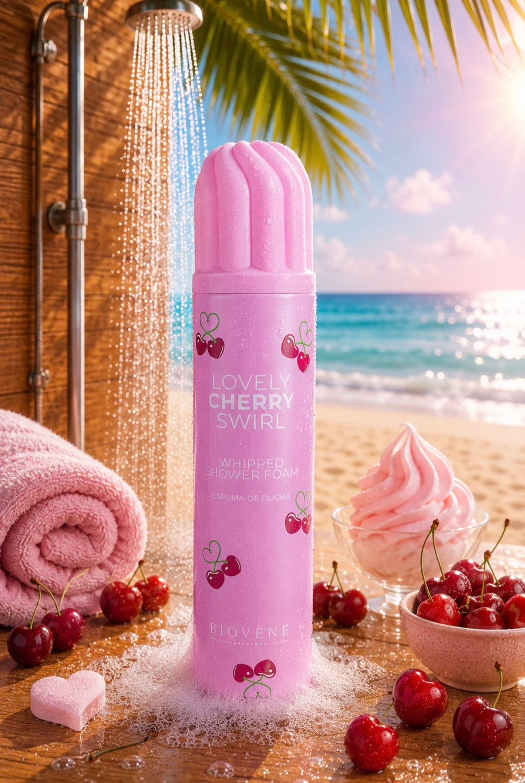 Chantilly de douche cerise & crème fouettée 250ml 🍒