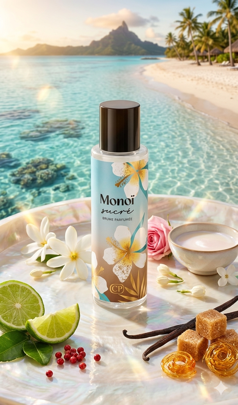 Brume Parfumée Monoï Sucré – 250ml 🌴