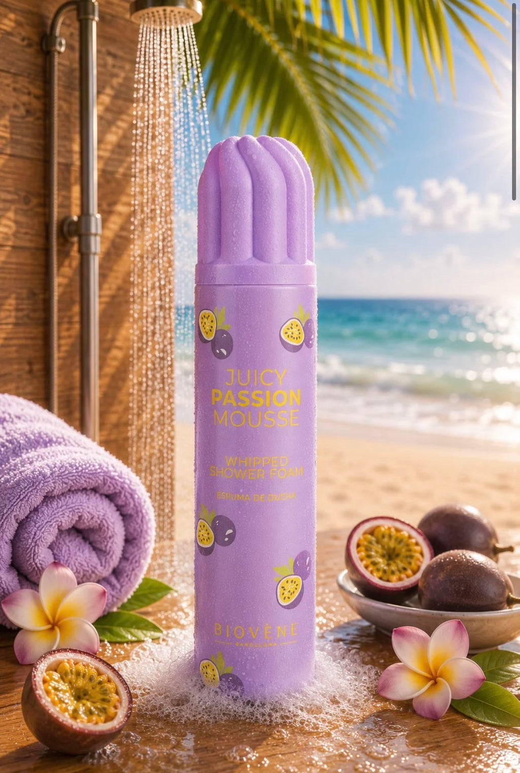 Chantilly de douche fruit de la passion exotique 250ml